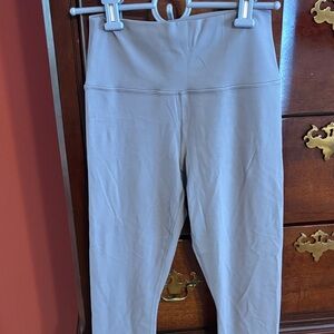 Gray High-Waisted Leggings